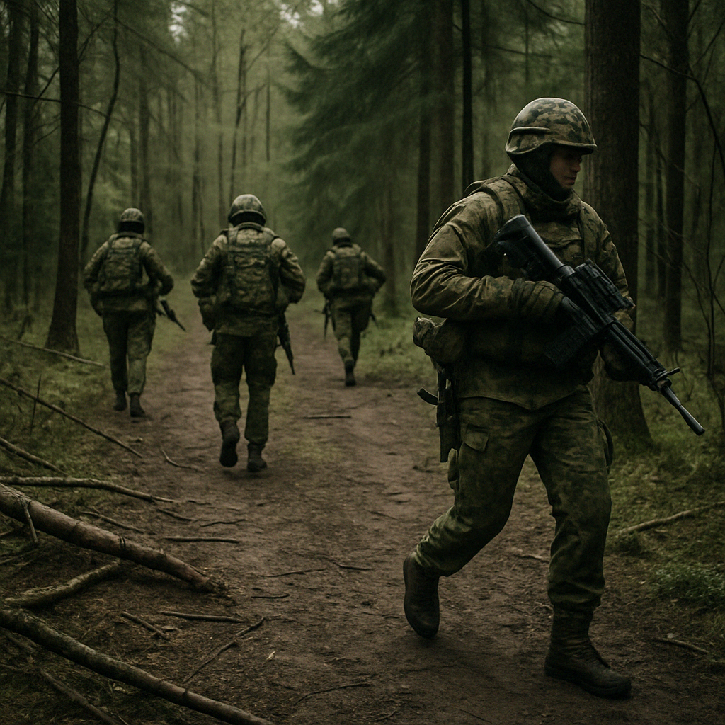Soldiers during Bakhmut redeployment