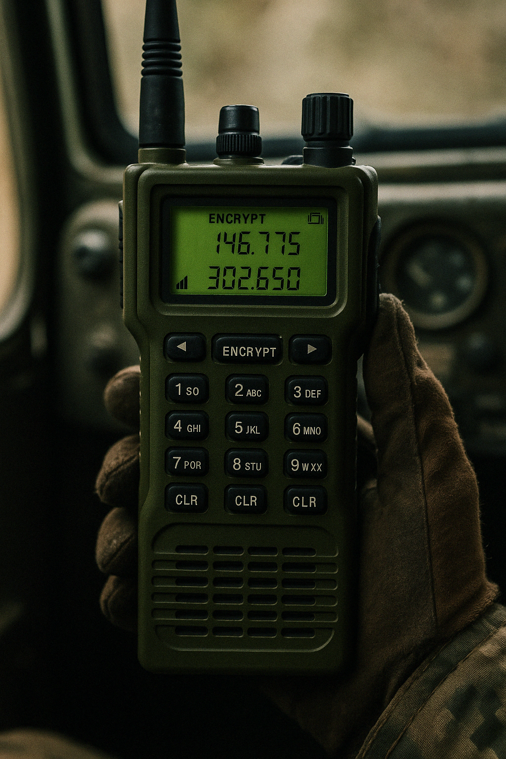 Encrypted tactical communication device